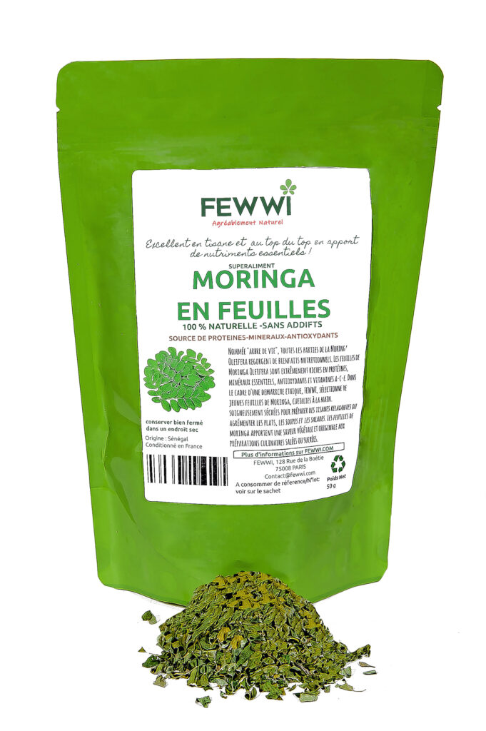 Moringa Oleifera en feuilles - superaliment 100% naturel Fewwi